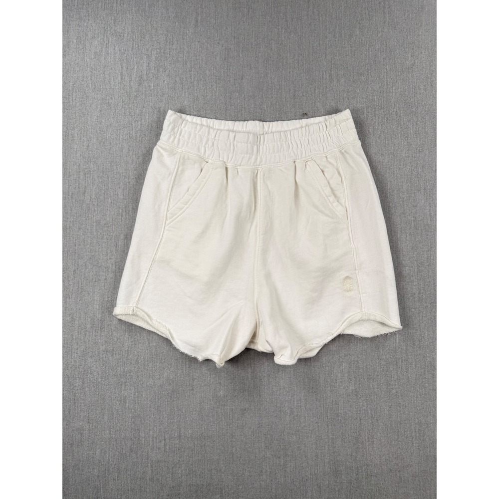 Free People Movement FP Movement Ivory Sweatshirt Shorts Cream Small